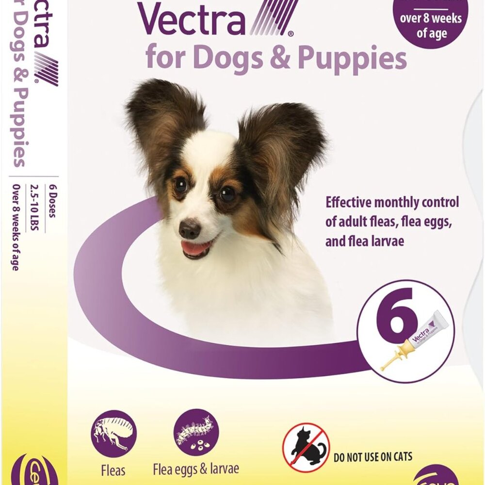 6.Vectra® for Dogs & Puppies Flea Treatment & Prevention for Extra Small Dogs